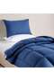 Down Alternative 2-piece Reversible Comforter Set 150x220cm - Navy Grey