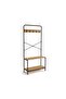 Watson Coat Hanger and Shoe Rack with 2-Shelves 80x30x170cm - Natural - 4