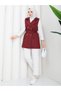Women's Double-Breasted Belted Vest Rc3151 - 6