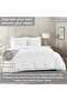 FOAM CRAFT® 3-Piece Duvet Cover Set Hotel Quality - Wrinkle Free & Washable 100% Cotton - 3
