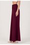 Elastic Waist Women's Burgundy Trousers Wide Leg Non-See-Through Fabric - Women's Hijab Fabric Trousers - 4