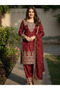 Maroon Silk Kameez Salwar & Dupatta - FFT6799 | Maroon-Size:L-40-Inches - 4