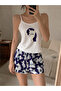 Purple My Little Pony Rarity Patterned Premium Shorts Set -Yukatay - 2
