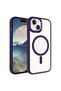 iPhone 15 Case Magsafe Transparent Back Face Camera Raised Silicone Gzst - 2