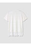 Lcw Modest White Lace Detailed Soft Touch Women's T-Shirt - 8