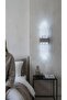 Bhbackhome Aura Large 51 سم - مصباح حائط بتصميم عصري LED - فضي - أبيض LED - 7