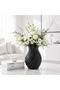Simple and Stylish Modern Black Ceramic 20cm Large Size Vase Lesley Black Vase - 4