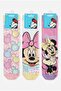 Licensed Minnie Mouse 3-Pack Girls' Socks Cotton Socks Daily Socks Gift Socks Cute Hero Socks School Socks Mn21552 - 2