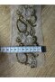 Gold&Silver Stone Embroidered Beaded Applique Lace Ribbon(1Mt) - 3