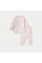 Floral Print Long Sleeves T-shirt and Pyjama Set