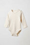 Organic Cotton Baby Salmon Striped and Polka Dot 2-Piece Long Sleeve Snap Fastener Bodysuit Set - 5