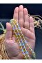 8 mm Ab Plated Glass Beads (1 String 40 Pieces) Iridescent Rainbow Color Rosary Jewelry Design Bead - 2