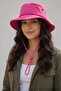 Premium Outdoor Camping Fishing Hat |   Pink Unisex Adjustable Drawstring Hat Model - 5