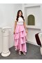 Women's Tensel Modal Fabric Layered Ruffled Maxi Skirt - 51932