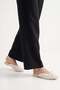 Women's White Hand-Knitted Ribbon-Wrapped Straw-Look Comfortable Daily Slippers Seferit