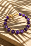 Amethyst Natural Stone Bracelet Adjustable Premium Quality (Gift, Special Occasions) - 3