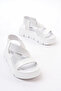 Girl's White Lightweight Elastic Non-Slip Sole Orthopedic Sandals - 3