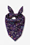 Lara Floral Patterned 100% Cotton Multi-Purpose Bandana Scarf - 2