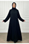 Elegant Black Beaded Abaya-898