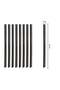 Black Plastic Drinking Straws, Individually Wrapped, 11mm x 210mm, 100 Pieces - 2