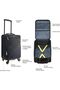 Ready 4-Wheel Lightweight Collapsible Cabin Luggage. Made of High Tensile Strength Materials. Approved for Fly Dubai Emirates Air Arabia and all Major Airlines - 6