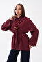 -Double Tunic with Cape Buckle Fastening at the Waist, Modal Woven Fabric - 2
