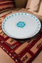 No 60 Enamel Tray Tableware, Food Presentation Tray, Floor Table Zinc ~58 cm