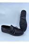 Black Lace-Up Men's Genuine Leather Loafer - 3