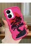 Vivo Y56 Compatible Case Camera Protector Red Silicone Couple Phone Case Tree Pattern
