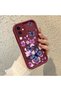 iPhone 12 Compatible Case Camera Protector Burgundy Silicone Couple Phone Case Butterfly Pattern - 2