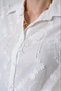 Women's White Tasseled Brode Detailed Shirt Pc0173-90 - 6