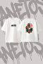 Ariana Grande Yes and Design Back Printed Cotton White Oversize T-Shirt