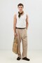 White Men's Basic Ribbed Undershirt - 4
