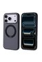 iPhone 17 Pro Max Case with 360 Degree Rotating Stand Magsafe Camera Raised Silicone Shrp - 4