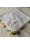Handmade Rainbow Spring Beaded Crochet Border Writing Edge Cheesecloth Yemeni Dowry Bag Circle - 7