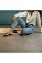 Brown Leather Flip-Flops for Women with Accessory Detail - 3