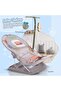 Baby Bath Seat for Newborn with Adjustable Recline Soft Mesh Anti Slip Bath Support Gray - 5