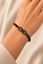Gift for Lover: Black Bracelet with Infinity Figure - 2