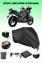 Black Topcase and Lock Compatible Water Dust Proof Bajaj Dominar 400Ug Motorcycle Tarpaulin