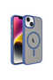 iPhone 14 Plus Case Magsafe Supported Camera Raised Matte Anti-Fingerprint Silicone - 5