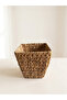 Square Potato & Onion Basket with Wicker Lid 25X25 cm Natural - 2