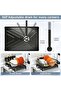 Compact Kitchen Counter Dish Drying Rack Black Rust Resistant Dish Drainer With Utensil Holder Space Efficient Small Dish Drying Rack - 7