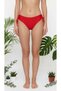 Red String Bikini Bottom with Side Ties Beachwear - 4