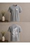 Wolf Turkish Sky Written Design Printed Oversize T-Shirt