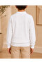 Boy's Black Polo Collar Buttoned Long Sleeve Knit Sweater 7-15 Years - 3