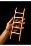 Wooden Bird Ladder 25X8 cm – 5-Step Cage Ladder with Hooks – for Budgie, Cockatiel, and Parakeets