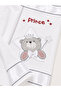 Baby Boy Prince Teddy Bear Embroidered 4-Piece Romper and Blanket Set - 3