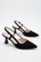 62011 Nubuck Soft Comfortable Open Back 6 cm Heel Height Pointed Toe Women's Shoes