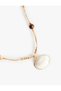 Bead Detailed Seashell Necklace - 2