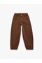 Cotton Loose Fit Pocketed Balloon Fit Pants - 5